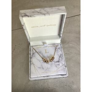 Olivia & Jackson MAMA Pendant Large Box Chain Necklace